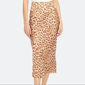 Free People Normani Leopard print midi skirt